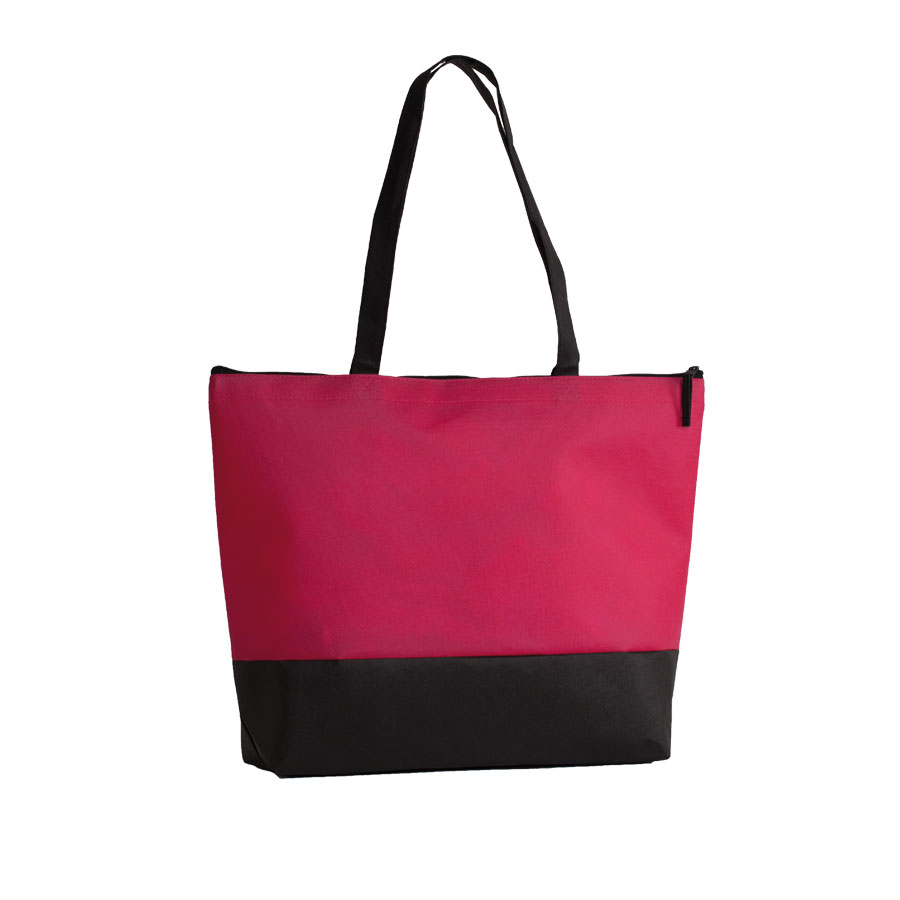 SAC SHOPPING PUBLICITAIRE BICOLORE ANSES LONGUES 'LUPITA' 100 GR/M²