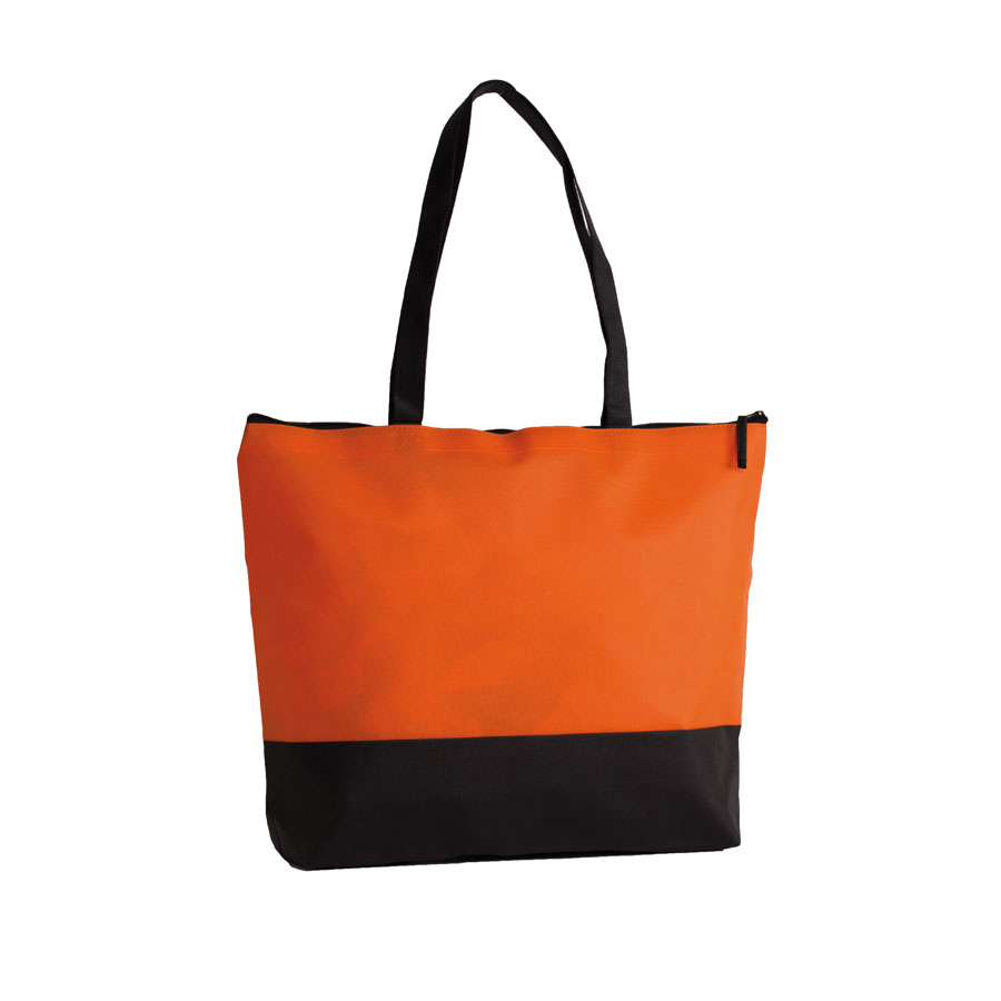 SAC SHOPPING PUBLICITAIRE BICOLORE ANSES LONGUES 'LUPITA' 100 GR/M²