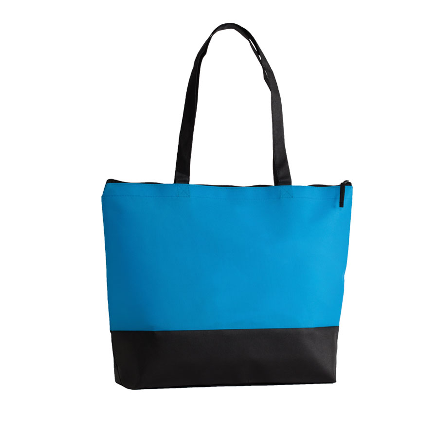 SAC SHOPPING PUBLICITAIRE BICOLORE ANSES LONGUES 'LUPITA' 100 GR/M²