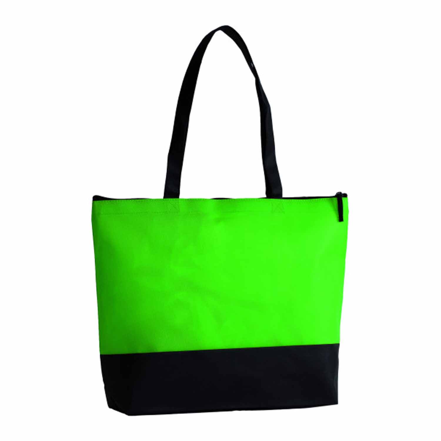 SAC SHOPPING PUBLICITAIRE BICOLORE ANSES LONGUES 'LUPITA' 100 GR/M²