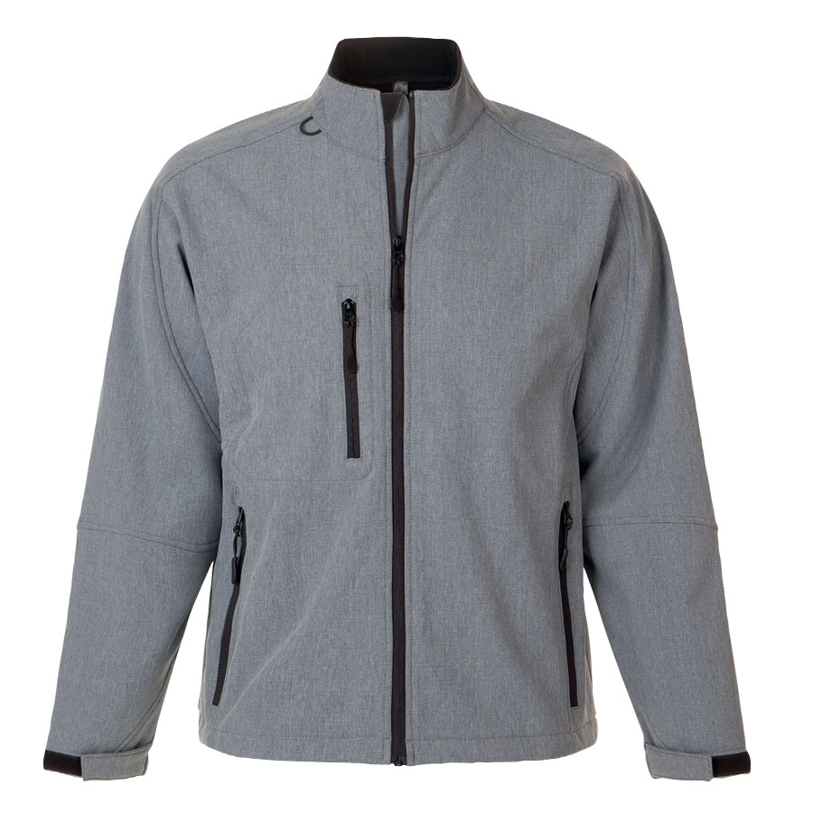 VESTE PUBLICITAIRE ZIPPÉE SOFTSHELL HOMME 'RELAX' 340 GR/M²