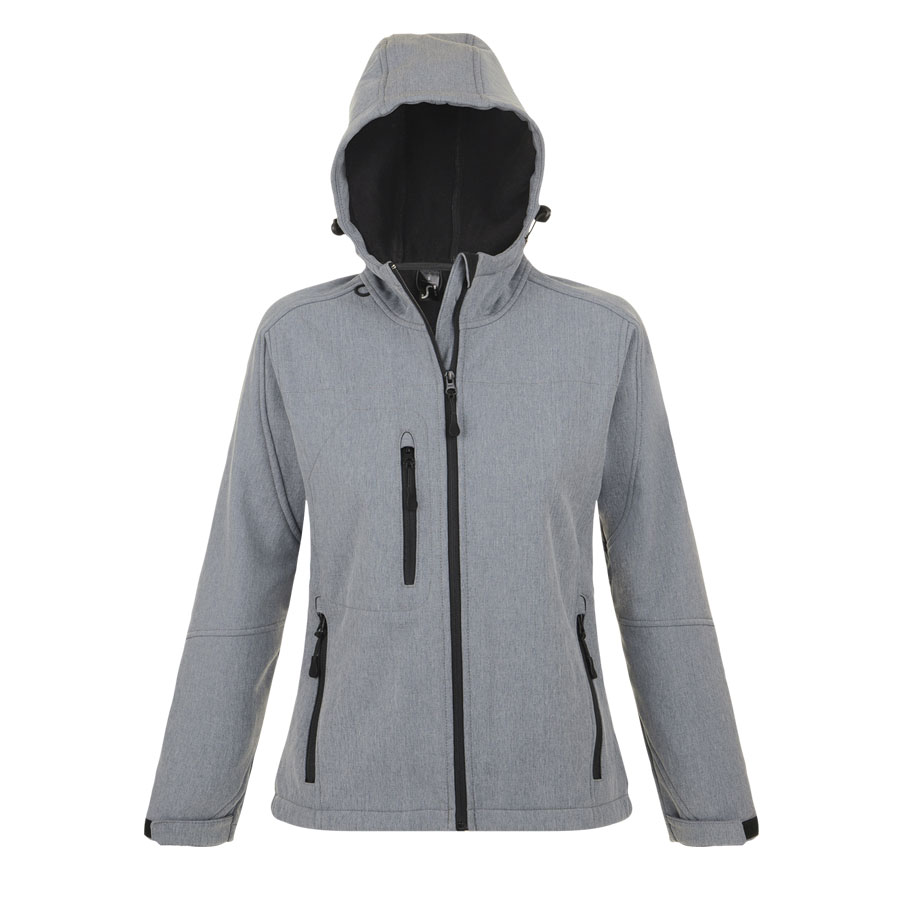 VESTE SOFTSHELL A CAPUCHE FEMME 'REPLAY' 340 GR/M²