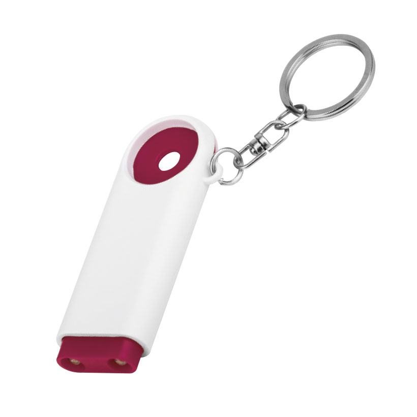 PORTE-CLÉS LAMPE JETON 'PUSH'