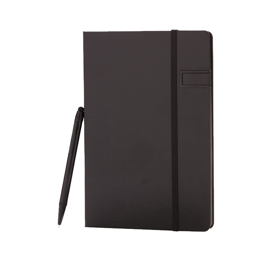 CARNET DE NOTES A5 AVEC STYLO/STYLET ET CLÉ USB 8GO PUBLICITAIRE 'XAVIER'