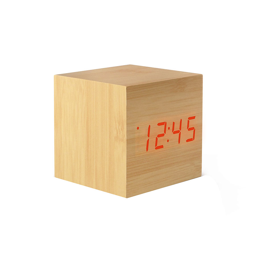 HORLOGE REVEIL PUBLICITAIRE 'CLAPWOOD'