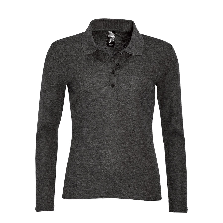 POLO PUBLICITAIRE FEMME MANCHES LONGUES 'PODIUM'