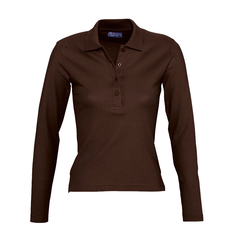 POLO PUBLICITAIRE FEMME MANCHES LONGUES 'PODIUM'