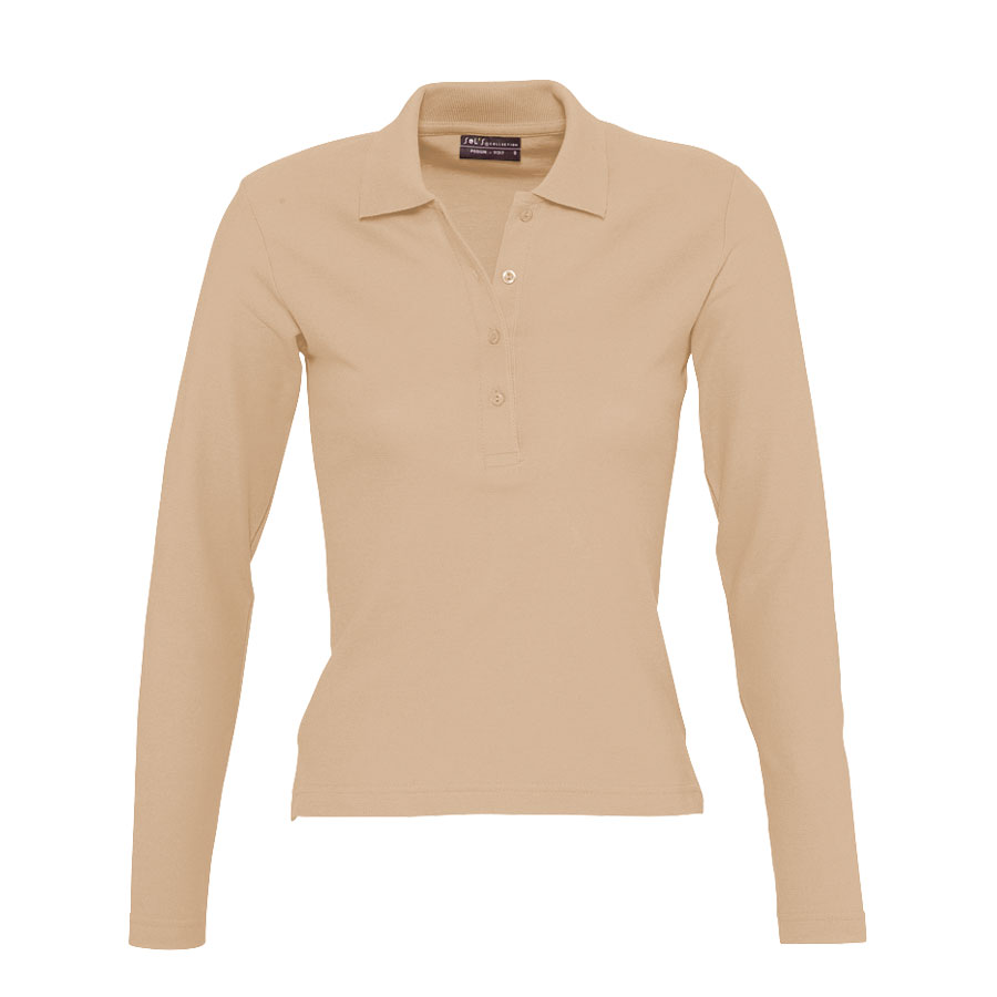 POLO PUBLICITAIRE FEMME MANCHES LONGUES 'PODIUM'