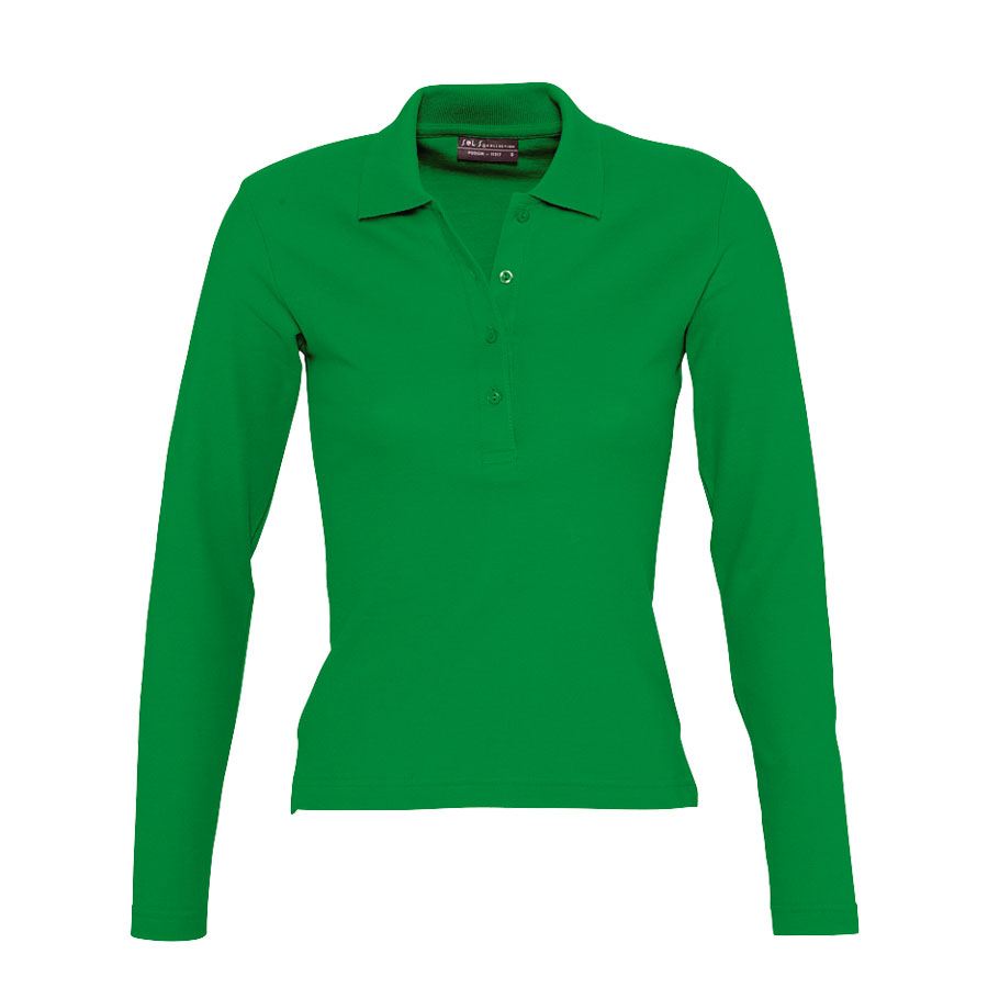 POLO PUBLICITAIRE FEMME MANCHES LONGUES 'PODIUM'
