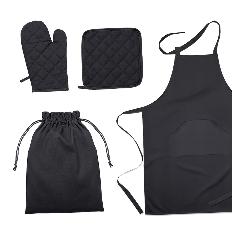 SET 3 ACCESSOIRES CUISINE COTON 'DISS'