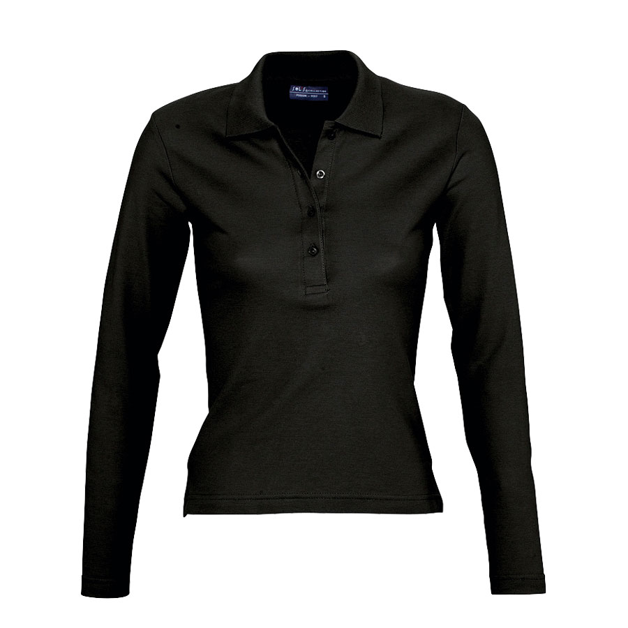 POLO PUBLICITAIRE FEMME MANCHES LONGUES 'PODIUM'