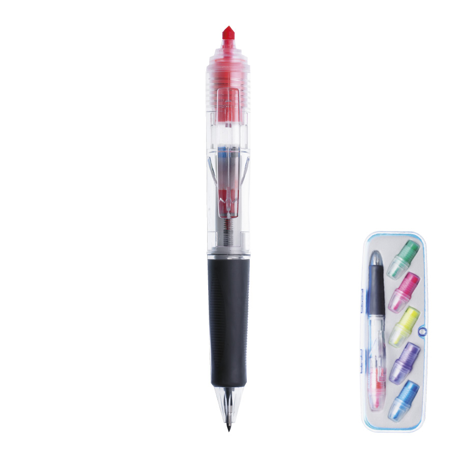 STYLO 3 COULEURS 6 SURLIGNEURS 'ALBERTON'