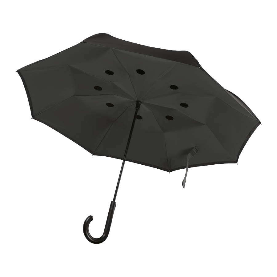PARAPLUIE PUBLICITAIRE TEMPETE REVERSIBLE A FERMETURE AUTOMATIQUE 'LERWICK