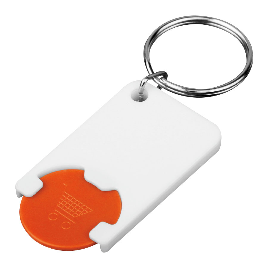 LOT DE 300 PORTE-CLES PUBLICITAIRES JETON 'TOKEN'