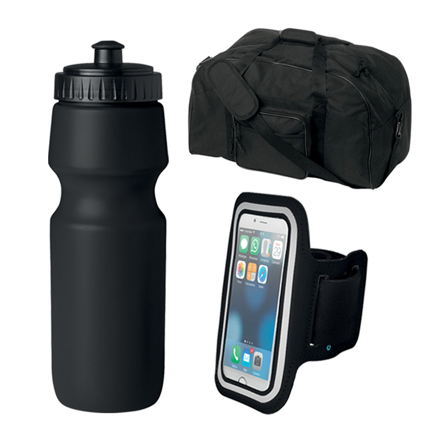 LOT 50 BRASSARDS 'RUSH' + 50 GOURDES 'BOGLIA' + 1 SAC DE SPORT 'PAMPA' OFFERT