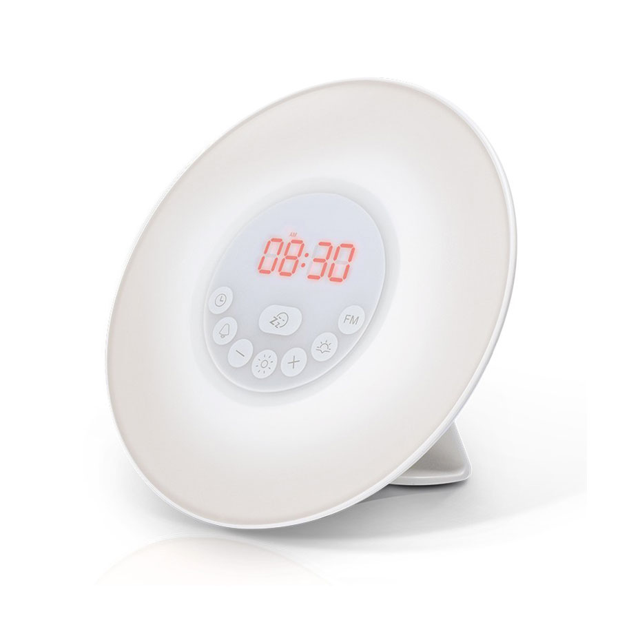 RADIO RÉVEIL BLUETOOTH PUBLICITAIRE AVEC LAMPE 'SOLEIL LEVANT'