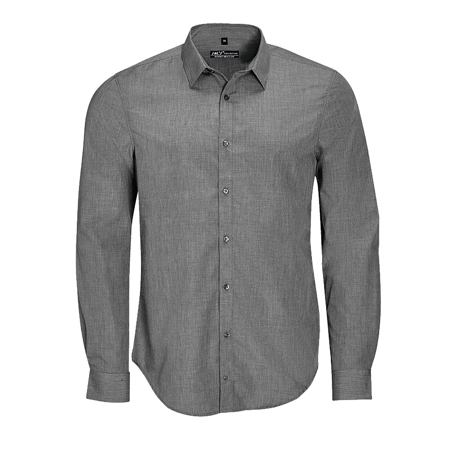 CHEMISE PERSONNALISÉE MANCHES LONGUES HOMME 'BARNET' 105 GR/M²