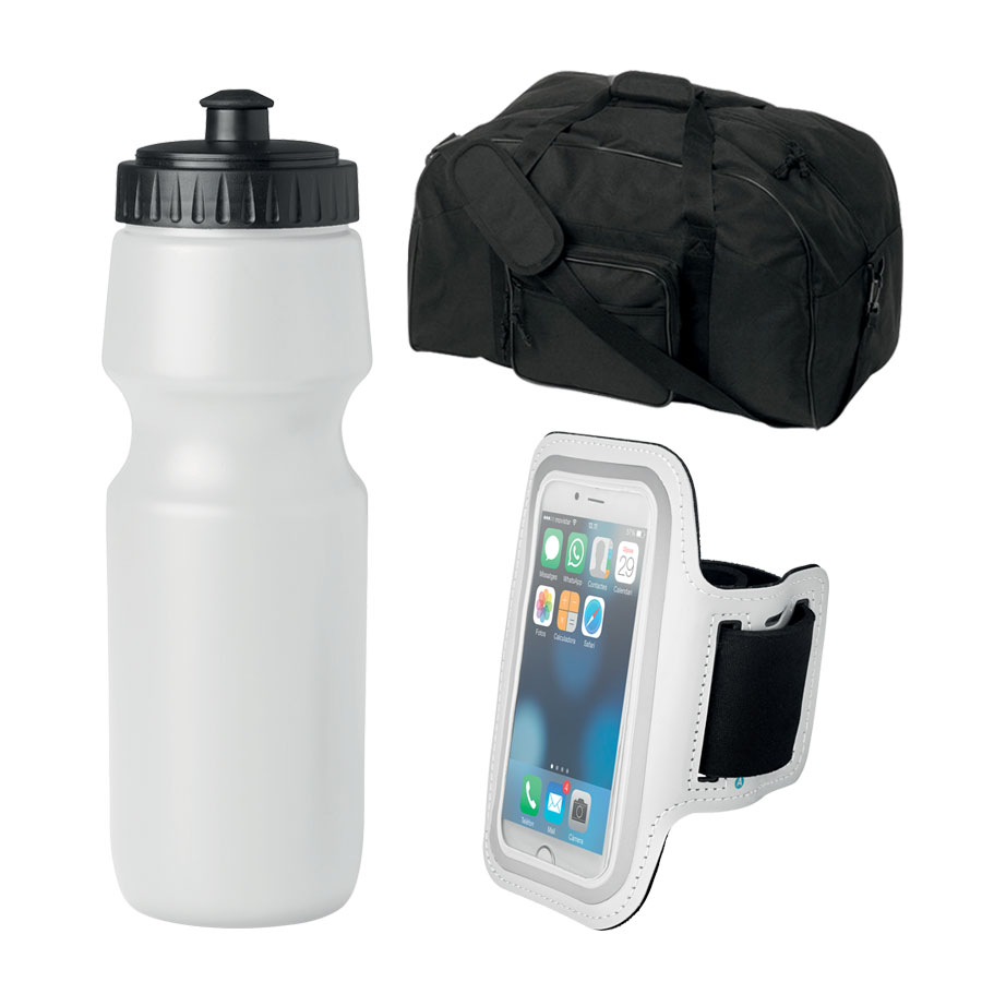 LOT 50 BRASSARDS 'RUSH' + 50 GOURDES 'BOGLIA' + 1 SAC DE SPORT 'PAMPA' OFFERT