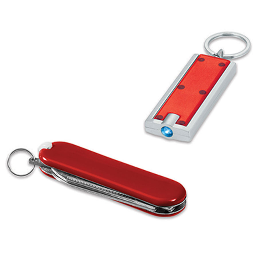 LOT DE 50 COUTEAUX 'CERVIN' + 50 PORTE-CLÉS 'FLAT' + 1 SAC REPAS 'NARVIK' EN CADEAU