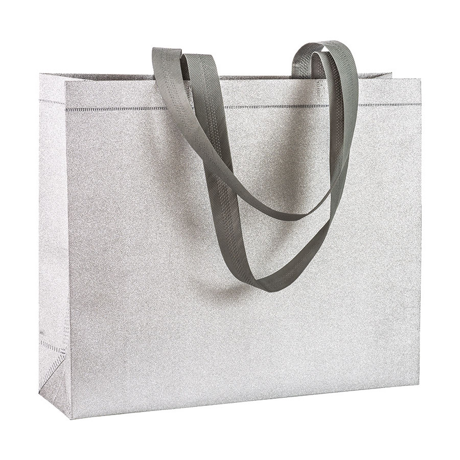 SAC SHOPPPING PERSONNALISABLE PAILLETÉ AVEC SOUFFLET 'ZAGORA'