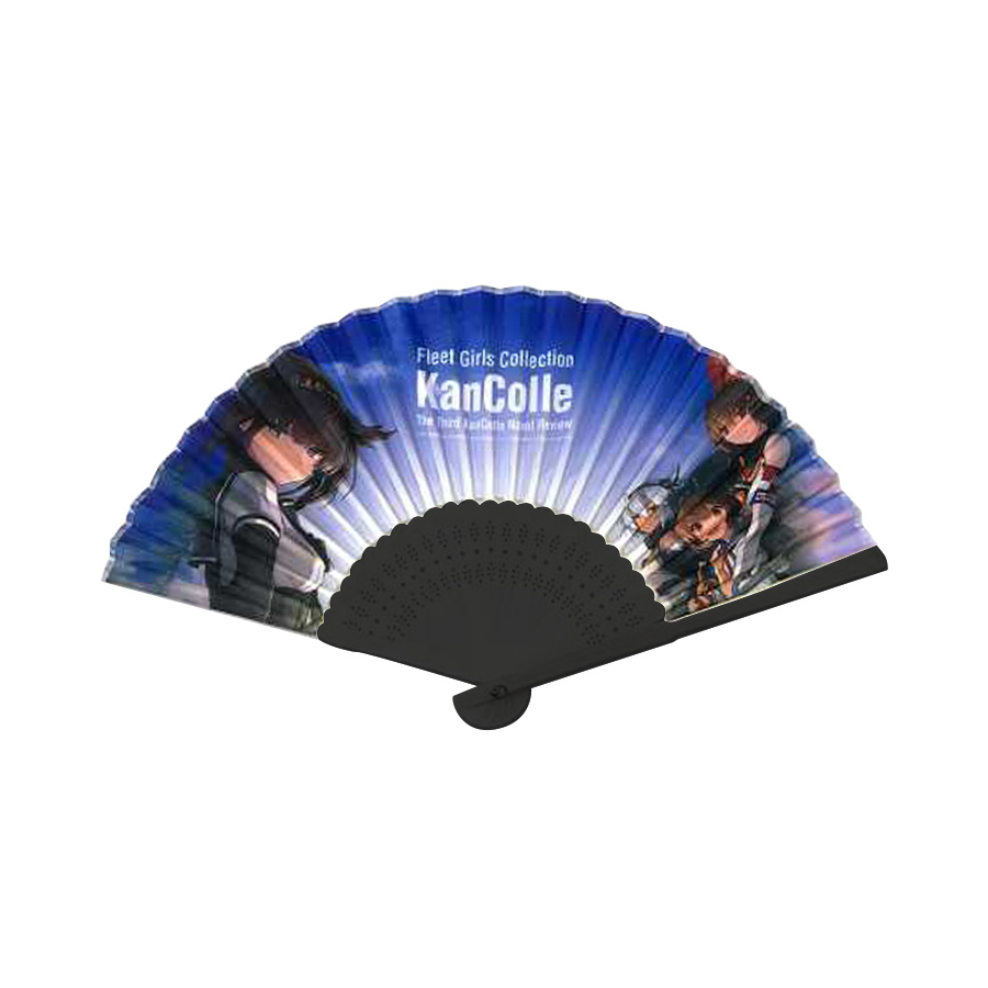 ÉVENTAIL PERSONNALISABLE EN BAMBOU ET TISSU 'ILMA'