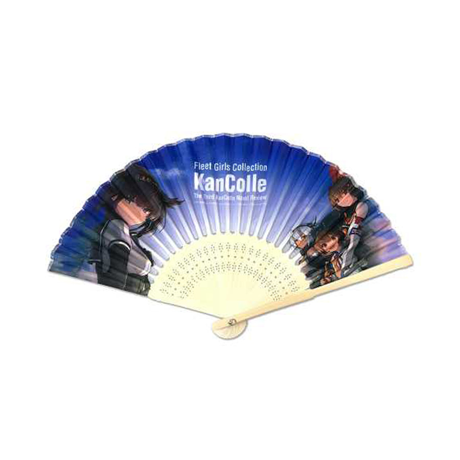 ÉVENTAIL PERSONNALISABLE EN BAMBOU ET TISSU 'ILMA'