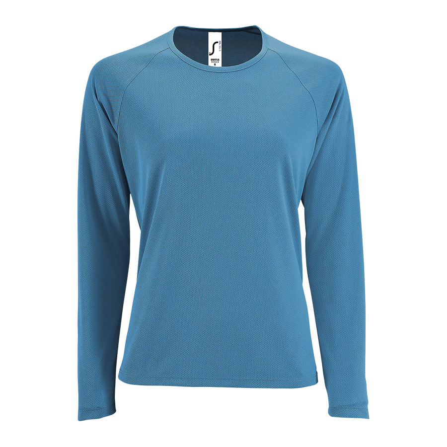 TEE-SHIRT DE SPORT MANCHES LONGUES PUBLICITAIRE FEMME 'KOURY' 140 GR/M²