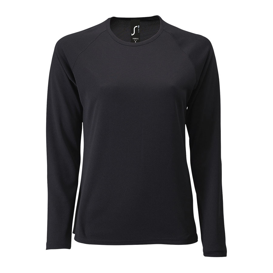 TEE-SHIRT DE SPORT MANCHES LONGUES PUBLICITAIRE FEMME 'KOURY' 140 GR/M²