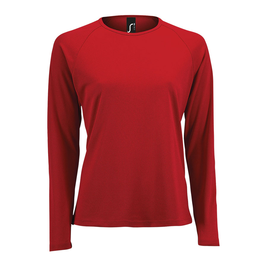 TEE-SHIRT DE SPORT MANCHES LONGUES PUBLICITAIRE FEMME 'KOURY' 140 GR/M²