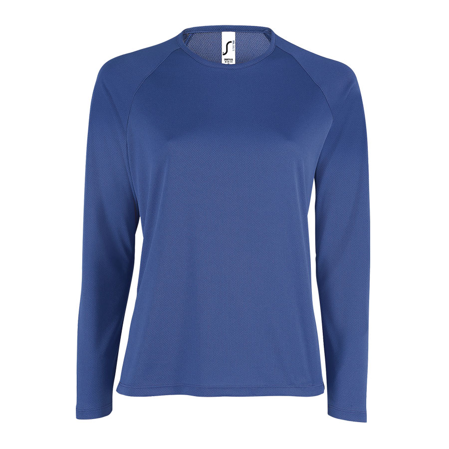 TEE-SHIRT DE SPORT MANCHES LONGUES PUBLICITAIRE FEMME 'KOURY' 140 GR/M²