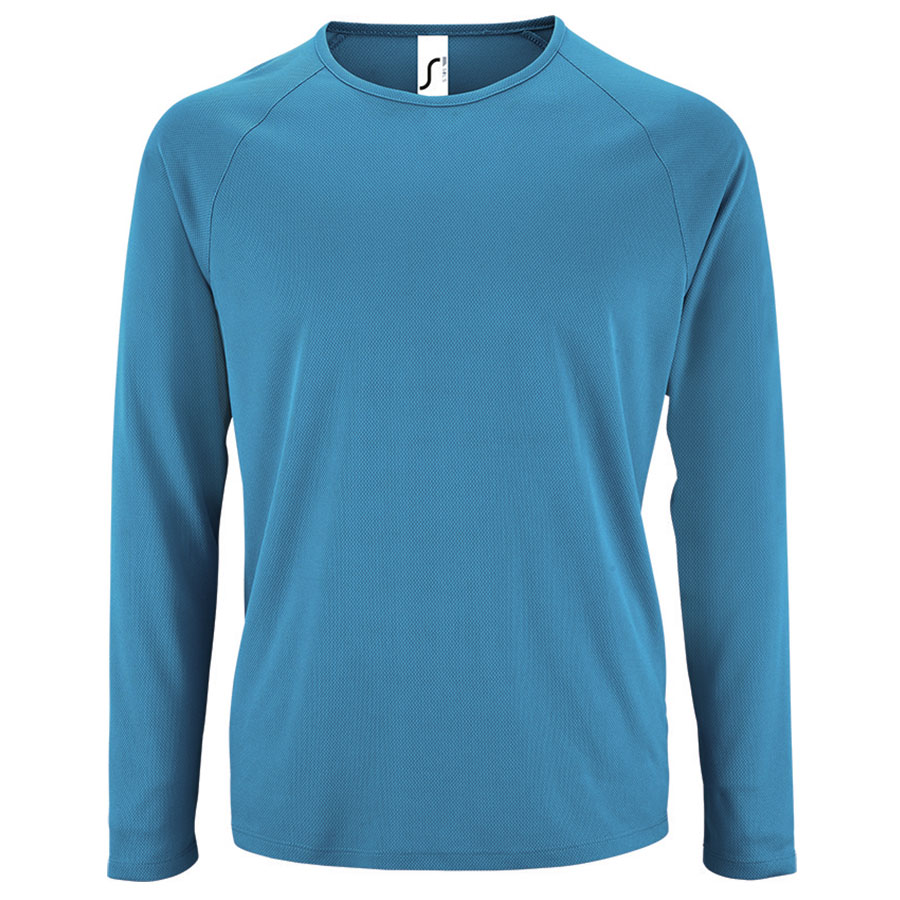 TEE-SHIRT RESPIRANT MANCHES LONGUES PERSONNALISABLE HOMME 'KOURY' 140 GR/M²