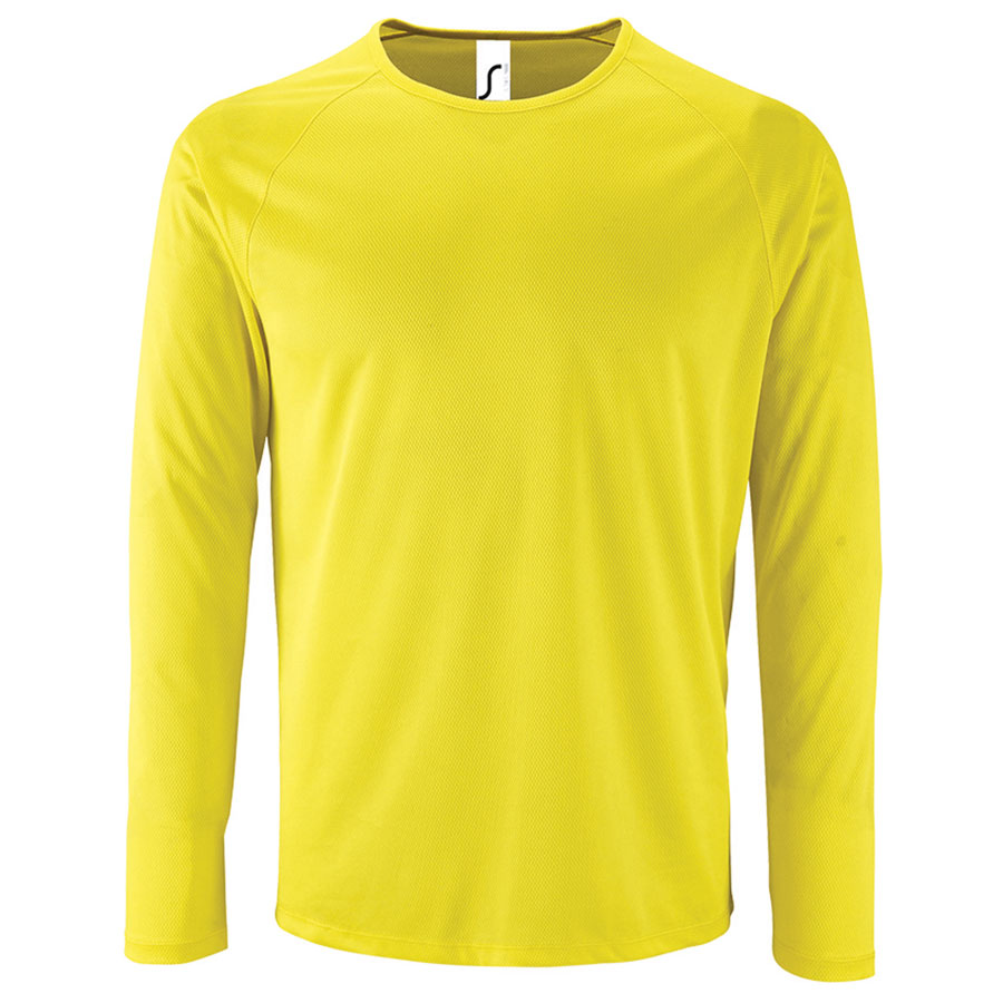 TEE-SHIRT RESPIRANT MANCHES LONGUES PERSONNALISABLE HOMME 'KOURY' 140 GR/M²