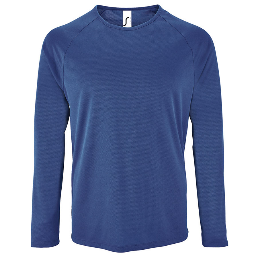 TEE-SHIRT RESPIRANT MANCHES LONGUES PERSONNALISABLE HOMME 'KOURY' 140 GR/M²