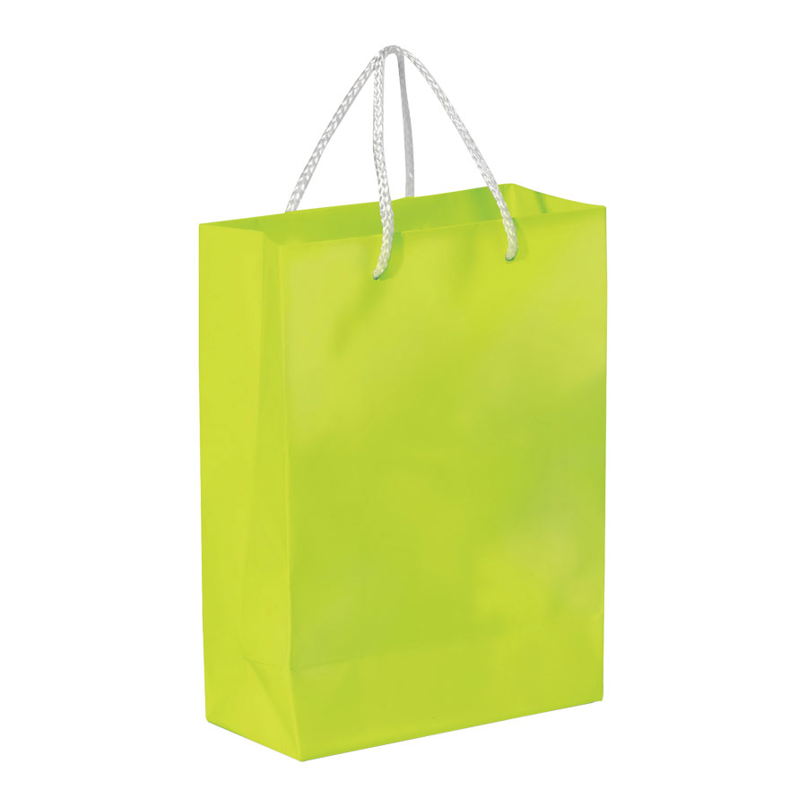 SAC PAPIER COLORE PUBLICITAIRE ANSES CORDELETTES 'YARA' 24X30X10 CM