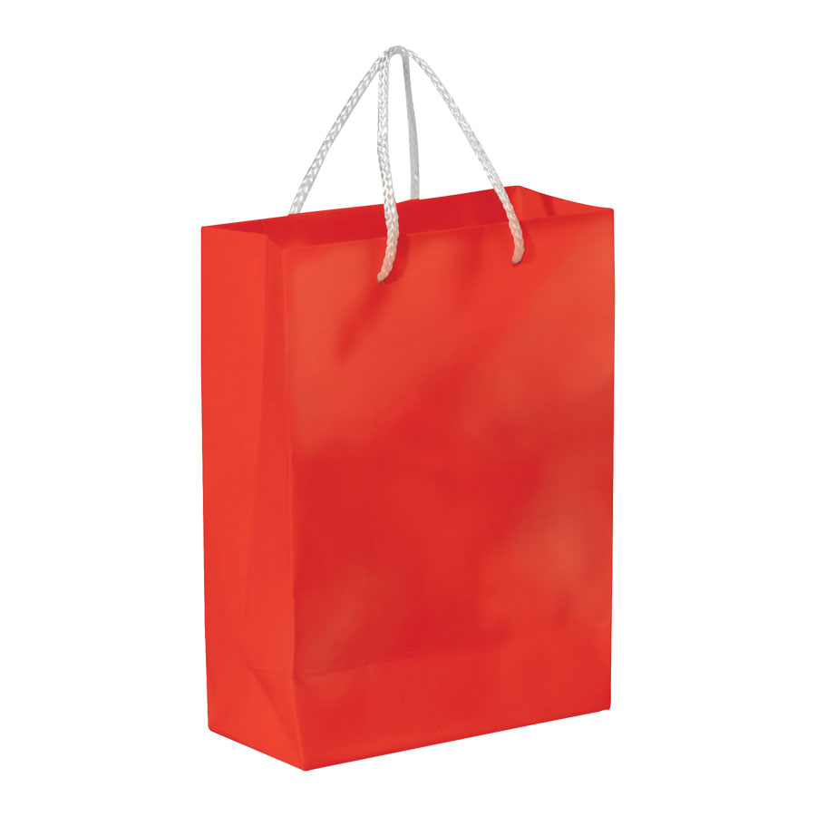 SAC PAPIER COLORE PUBLICITAIRE ANSES CORDELETTES 'YARA' 24X30X10 CM