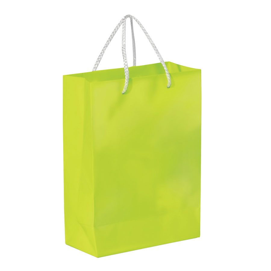 SAC PAPIER COLORE PUBLICITAIRE ANSES CORDELETTES 'YARA' 30X40X12 CM