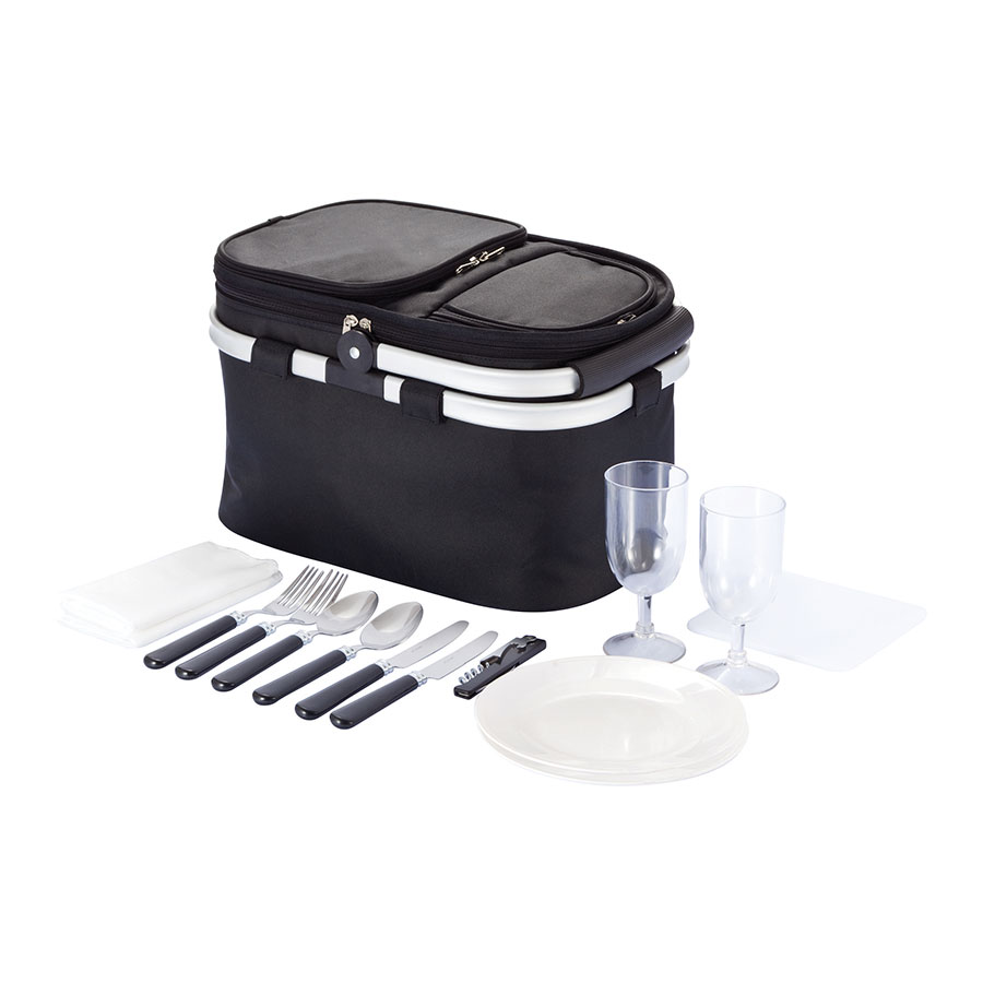 PANIER PIQUE-NIQUE PUBLICITAIRE 2 PERSONNES 'SASKI'