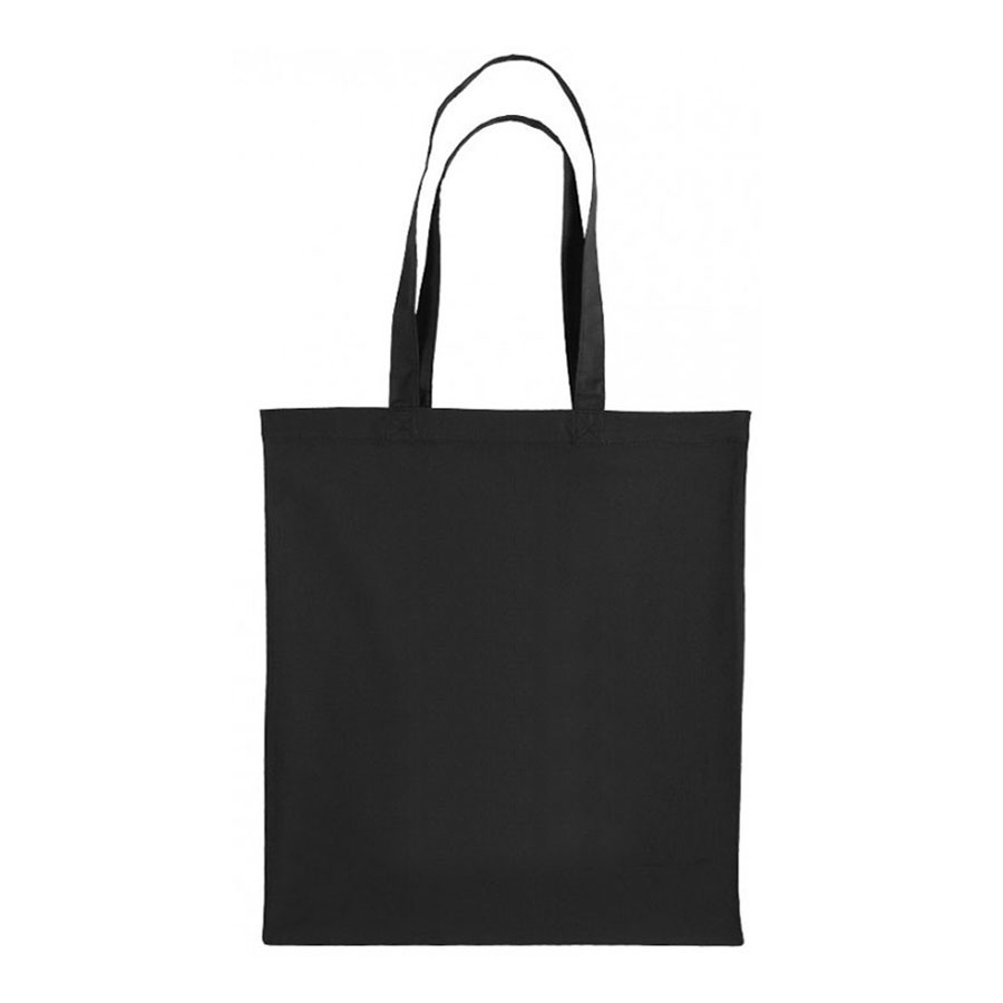 SAC SHOPPING ANSES LONGUES 'MARIETA' NOIR MAX HAVELAAR 150 GR/M²