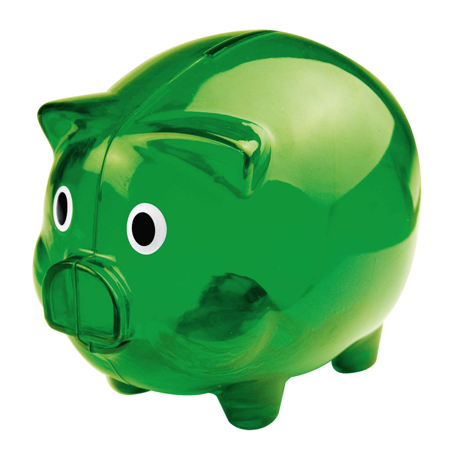 TIRELIRE PUBLICITAIRE TRANSPARENTE 'NOUF'