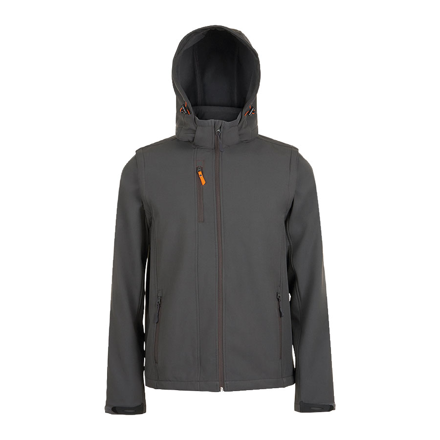 VESTE SOFTSHELL PERSONNALISABLE MIXTE 'TRANSFORMER' 340 GR/M²