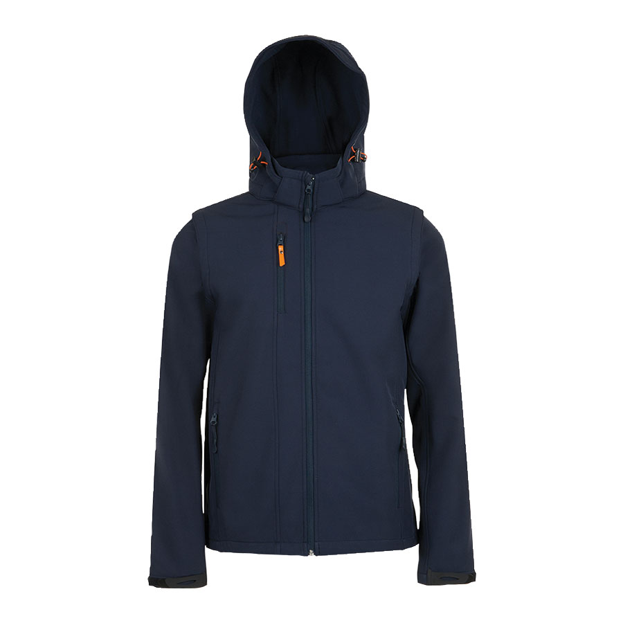 VESTE SOFTSHELL PERSONNALISABLE MIXTE 'TRANSFORMER' 340 GR/M²