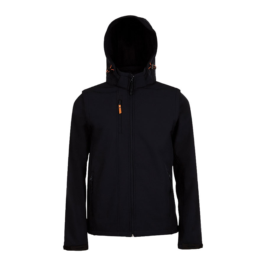 VESTE SOFTSHELL PERSONNALISABLE MIXTE 'TRANSFORMER' 340 GR/M²