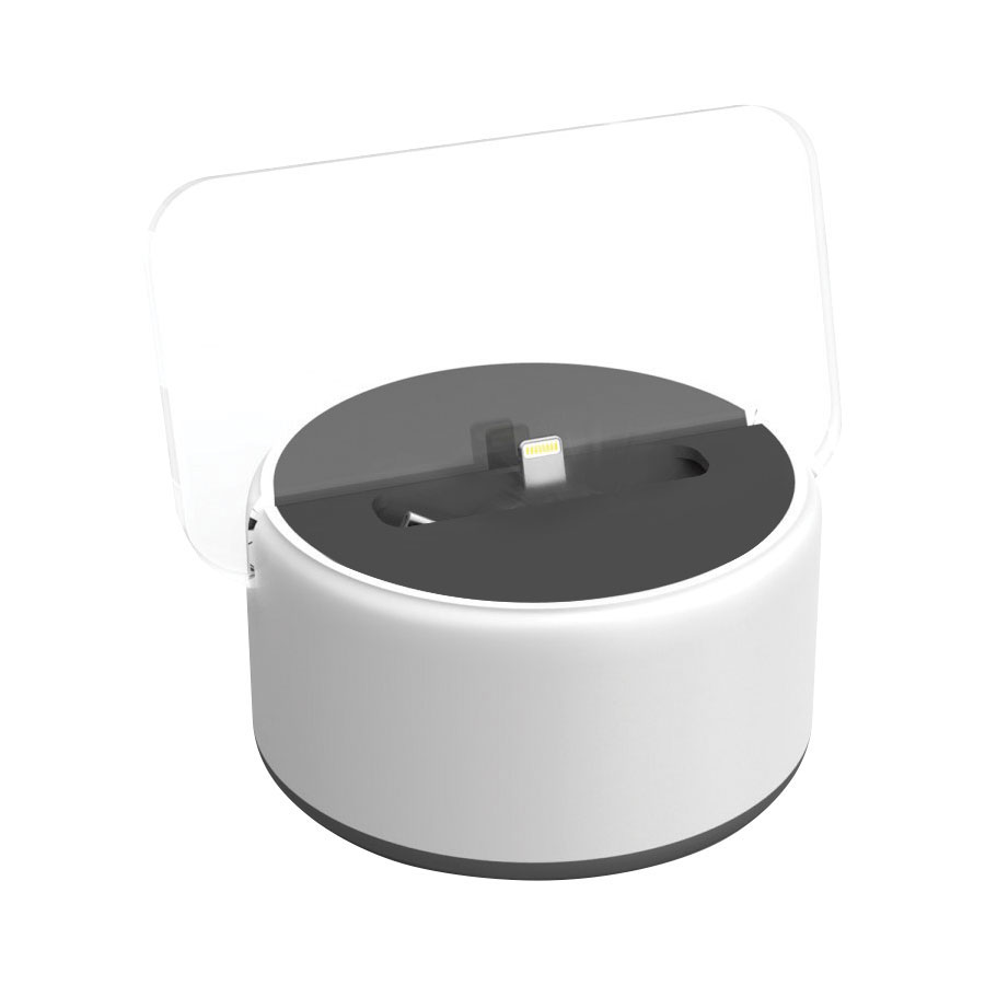 STATION DE CHARGE PERSONNALISABLE XOOPAR® AVEC LOGO LUMINEUX 'ILO DOCK'