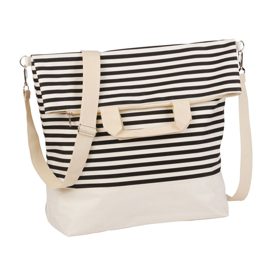 SAC DE PLAGE PERSONNALISABLE MOTIF MARINIÈRE 'MARINA'