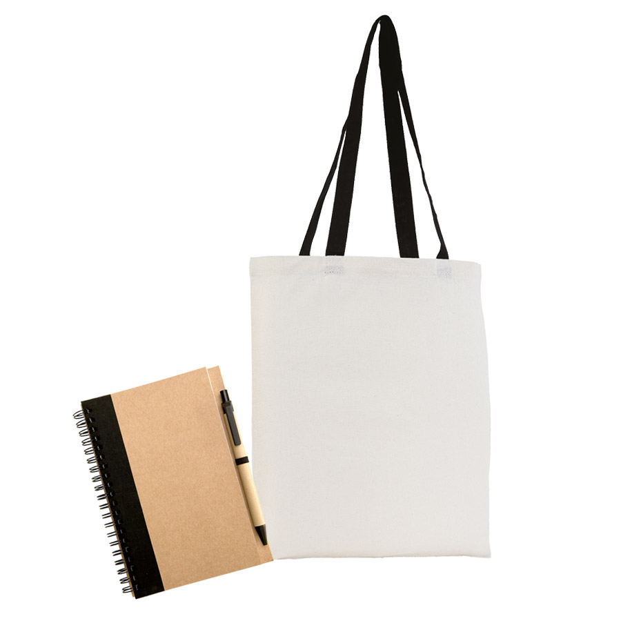 LOT DE 50 SACS AURIANA + 50 CARNETS AVEC STYLO RAMSES