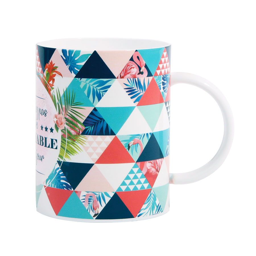 MUG PUBLICITAIRE EN PLASTIQUE 'CUP MUG 35' QUADRICHROMIE IML