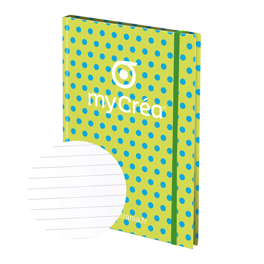 CARNET PERSONALISABLE A5 LIGNÉ OU QUADRILLÉ 'MYNOTE'