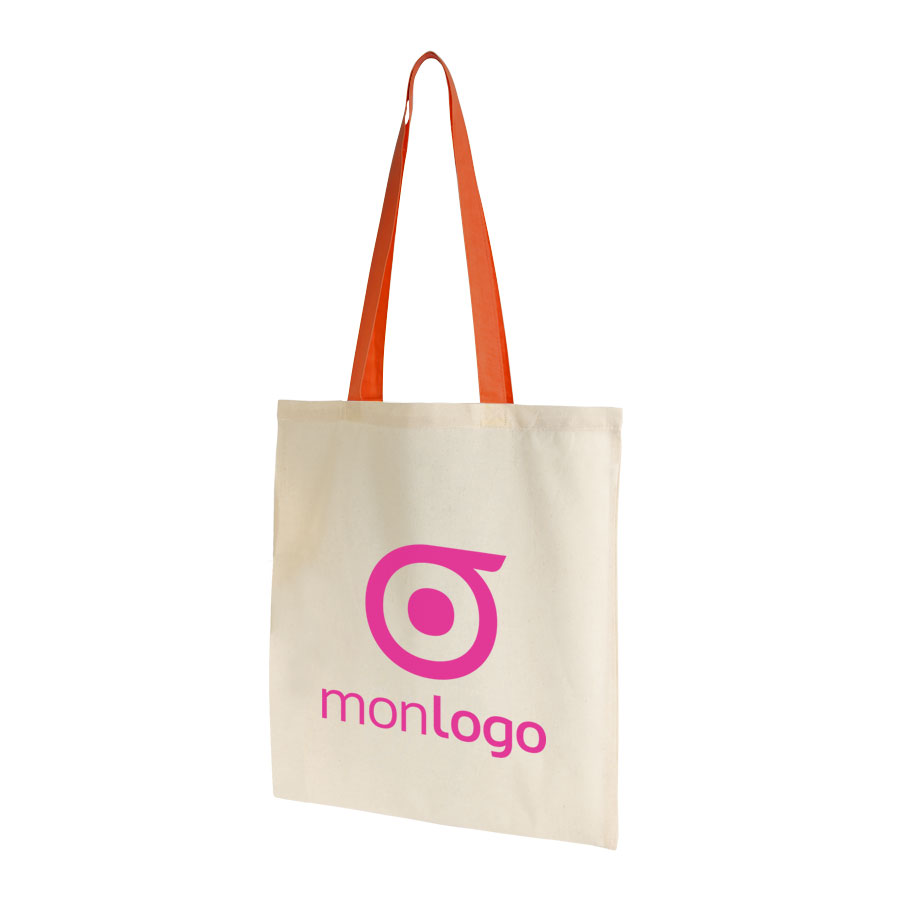 LOT DE 100 SACS SHOPPING COTON ANSES LONGUES 'AURIANA' - EXPEDITION EXPRESS 72H