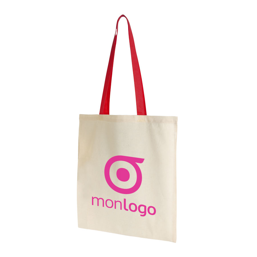 LOT DE 100 SACS SHOPPING COTON ANSES LONGUES 'AURIANA' - EXPEDITION EXPRESS 72H