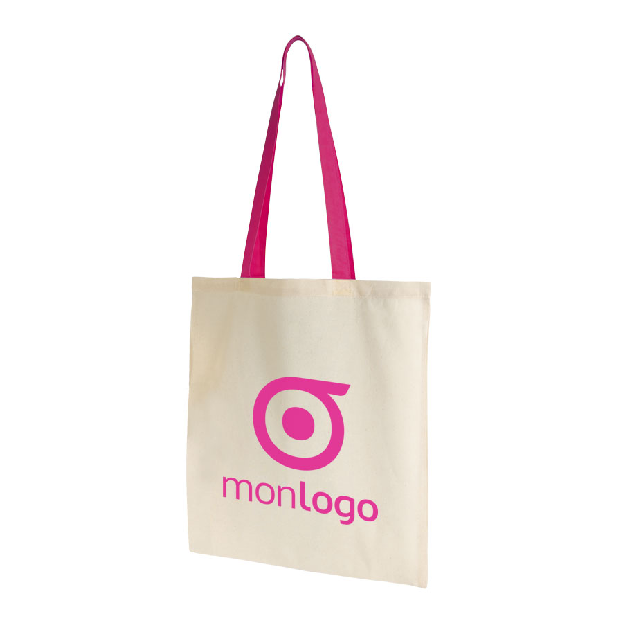 LOT DE 100 SACS SHOPPING COTON ANSES LONGUES 'AURIANA' - EXPEDITION EXPRESS 72H